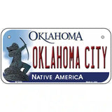 Oklahoma City Oklahoma Novelty Metal License Plate 6" x 3" (BP)