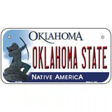 Oklahoma State Novelty Metal License Plate 6" x 3" (BP)