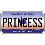 Princess South Carolina Novelty Metal License Plate 6" x 3" (BP)