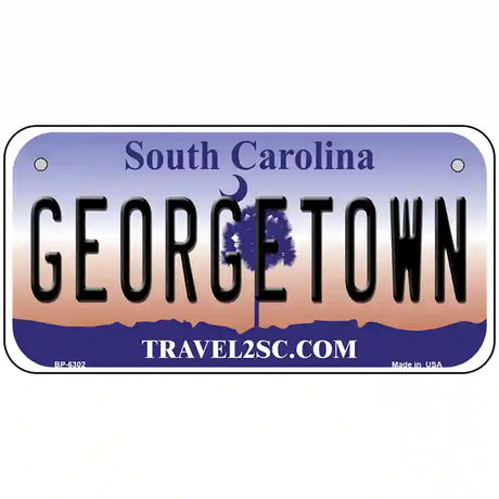 Georgetown South Carolina Novelty Metal License Plate 6" x 3" (BP)