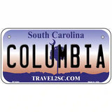 Columbia South Carolina Novelty Metal License Plate 6" x 3" (BP)