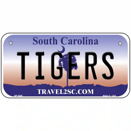 Tigers South Carolina Novelty Metal License Plate 6" x 3" (BP)