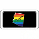 Arizona Rainbow Metal Novelty License Plate 6" x 3" (BP)