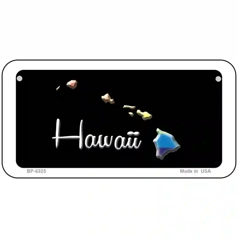 Hawaii Rainbow Metal Novelty License Plate 6" x 3" (BP)