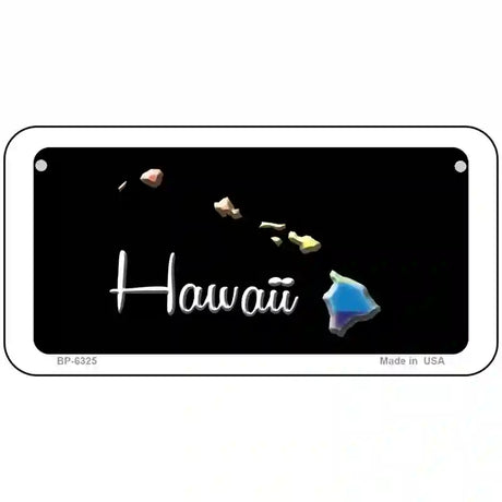 Hawaii Rainbow Metal Novelty License Plate 6" x 3" (BP)