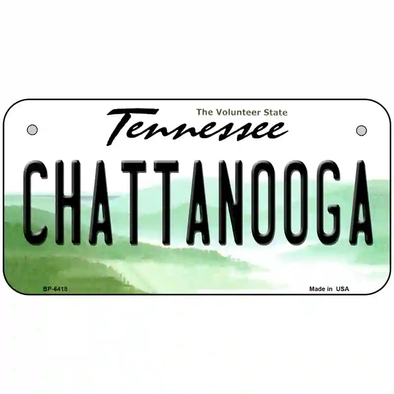 Chattanooga Tennessee Novelty Metal License Plate 6" x 3" (BP)