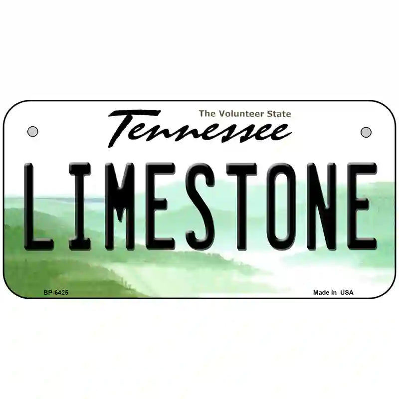 Limestone Tennessee Novelty Metal License Plate 6" x 3" (BP)