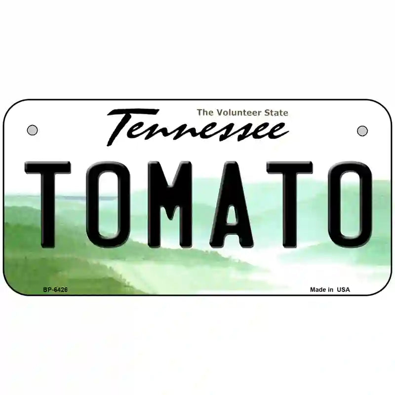 Tomato Tennessee Novelty Metal License Plate 6" x 3" (BP)