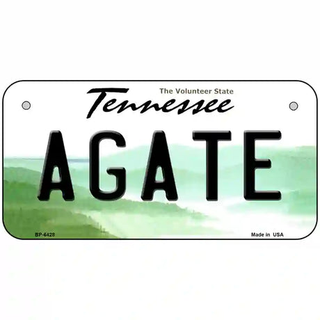 Agate Tennessee Novelty Metal License Plate 6" x 3" (BP)