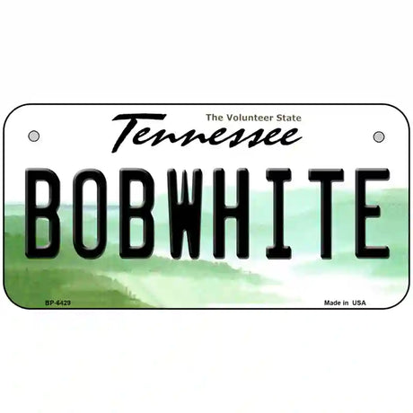 Bobwhite Tennessee Novelty Metal License Plate 6" x 3" (BP)