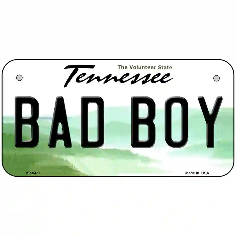 Bad Boy Tennessee Novelty Metal License Plate 6" x 3" (BP)