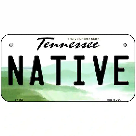 Native Tennessee Novelty Metal License Plate 6" x 3" (BP)