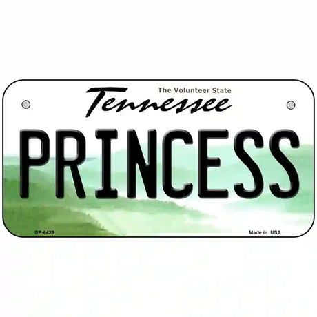 Princess Tennessee Novelty Metal License Plate 6" x 3" (BP)