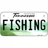 Fishing Tennessee Novelty Metal License Plate 6" x 3" (BP)