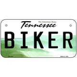 Biker Tennessee Novelty Metal License Plate 6" x 3" (BP)