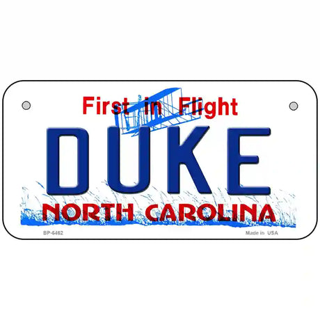 Duke North Carolina Novelty Metal License Plate 6" x 3" (BP)