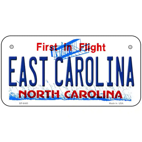 East Carolina North Carolina Novelty Metal License Plate 6" x 3" (BP)