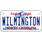 Wilmington North Carolina Novelty Metal License Plate 6" x 3" (BP)