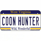 Coon Hunter West Virginia Novelty Metal License Plate 6" x 3" (BP)