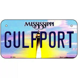 Gulfport Mississippi Novelty Metal License Plate 6" x 3" (BP)