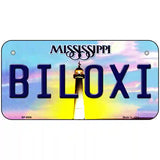 Biloxi Mississippi Novelty Metal License Plate 6" x 3" (BP)