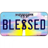 Blessed Mississippi Novelty Metal License Plate 6" x 3" (BP)