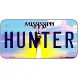 Hunter Mississippi Novelty Metal License Plate 6" x 3" (BP)