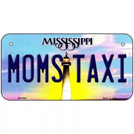 Moms Taxi Mississippi Novelty Metal License Plate 6" x 3" (BP)