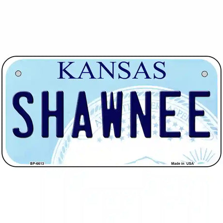 Shawnee Kansas Novelty Metal License Plate 6" x 3" (BP)