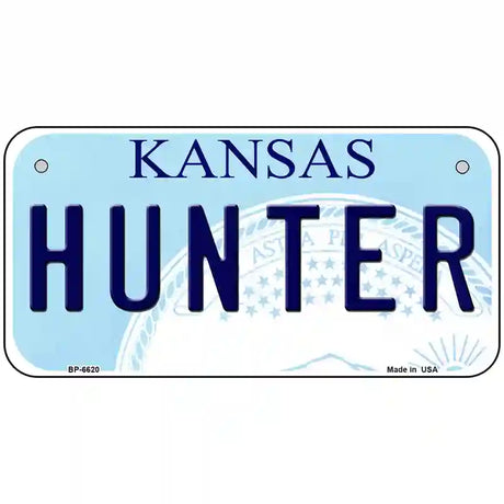 Hunter Kansas Novelty Metal License Plate 6" x 3" (BP)