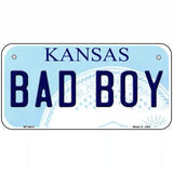 Bad Boy Kansas Novelty Metal License Plate 6" x 3" (BP)