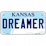 Dreamer Kansas Novelty Metal License Plate 6" x 3" (BP)