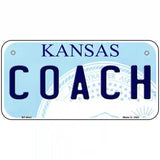 Coach Kansas Novelty Metal License Plate 6" x 3" (BP)