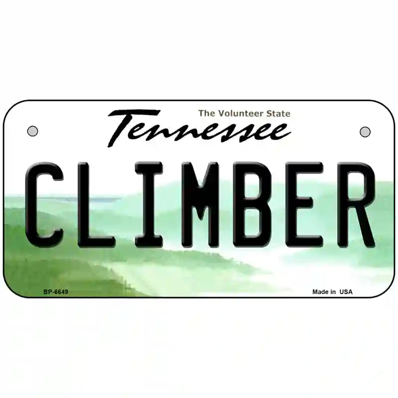 Climber Tennessee Novelty Metal License Plate 6" x 3" (BP)