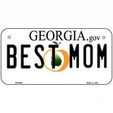 Best Mom Georgia Novelty Metal License Plate 6" x 3" (BP)