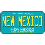 New Mexico Novelty Metal License Plate 6" x 3" (BP)