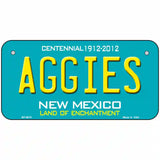 Aggies New Mexico Novelty Metal License Plate 6" x 3" (BP)