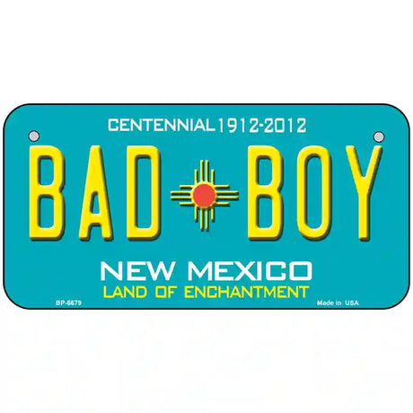 Bad Boy New Mexico Novelty Metal License Plate 6" x 3" (BP)