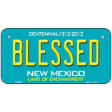 Blessed New Mexico Novelty Metal License Plate 6" x 3" (BP)