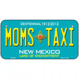 Moms Taxi New Mexico Novelty Metal License Plate 6" x 3" (BP)