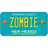 Zombie New Mexico Novelty Metal License Plate 6" x 3" (BP)