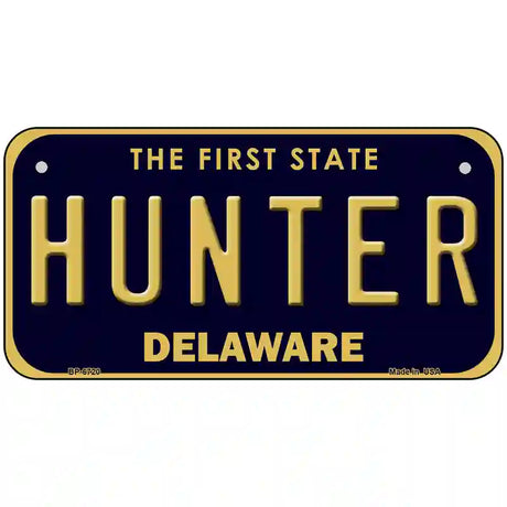 Hunter Delaware Novelty Metal License Plate 6" x 3" (BP)