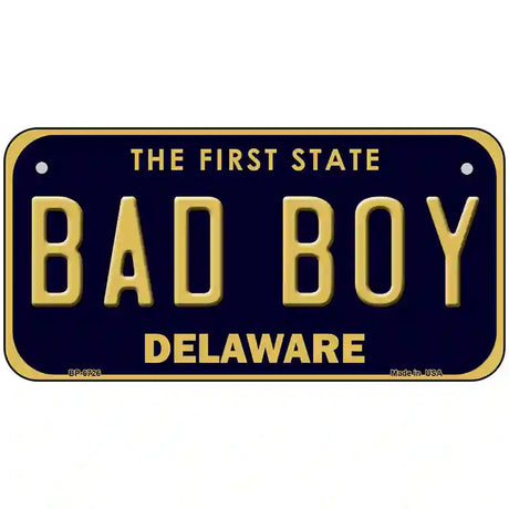 Bad Boy Delaware Novelty Metal License Plate 6" x 3" (BP)