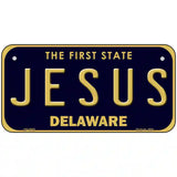 Jesus Delaware Novelty Metal License Plate 6" x 3" (BP)