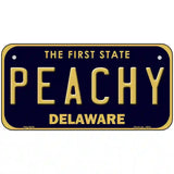 Peachy Delaware Novelty Metal License Plate 6" x 3" (BP)