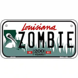 Zombie Louisiana Novelty Metal License Plate 6" x 3" (BP)