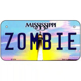 Zombie Mississippi Novelty Metal License Plate 6" x 3" (BP)