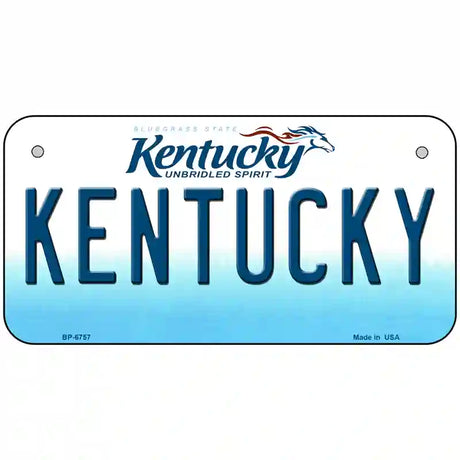 Kentucky Novelty Metal License Plate 6" x 3" (BP)