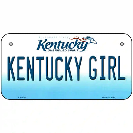 Kentucky Girl Kentucky Novelty Metal License Plate 6" x 3" (BP)