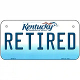 Retired Kentucky Novelty Metal License Plate 6" x 3" (BP)